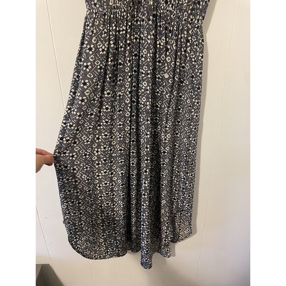 Ulla Johnson Gray Floral Midi Dress Sleeveless Casual Wedding Party Size 2 Silk - Picture 5 of 15